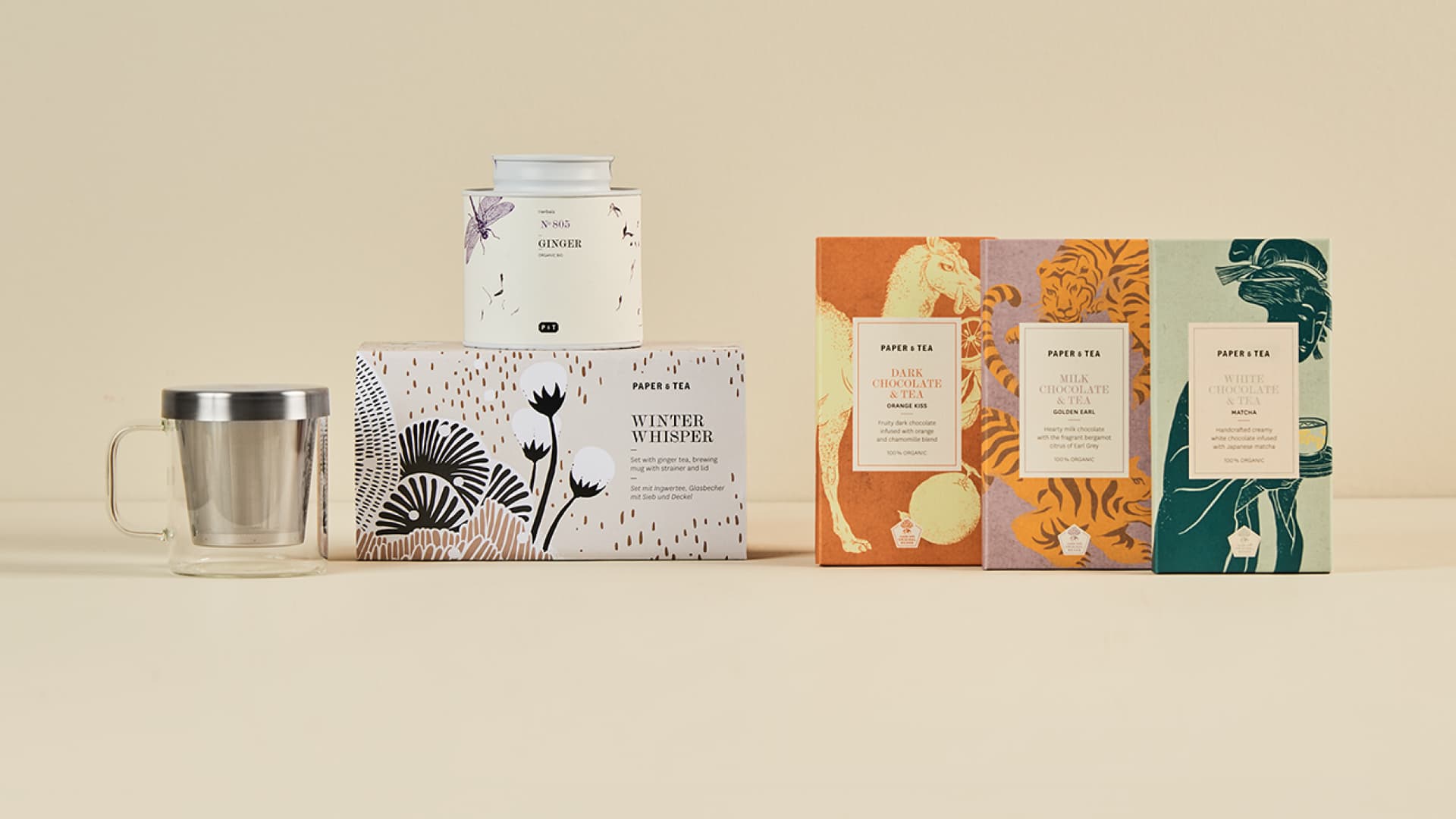 Winter Whisper Set und Teeschokoladen von PAPER & TEA