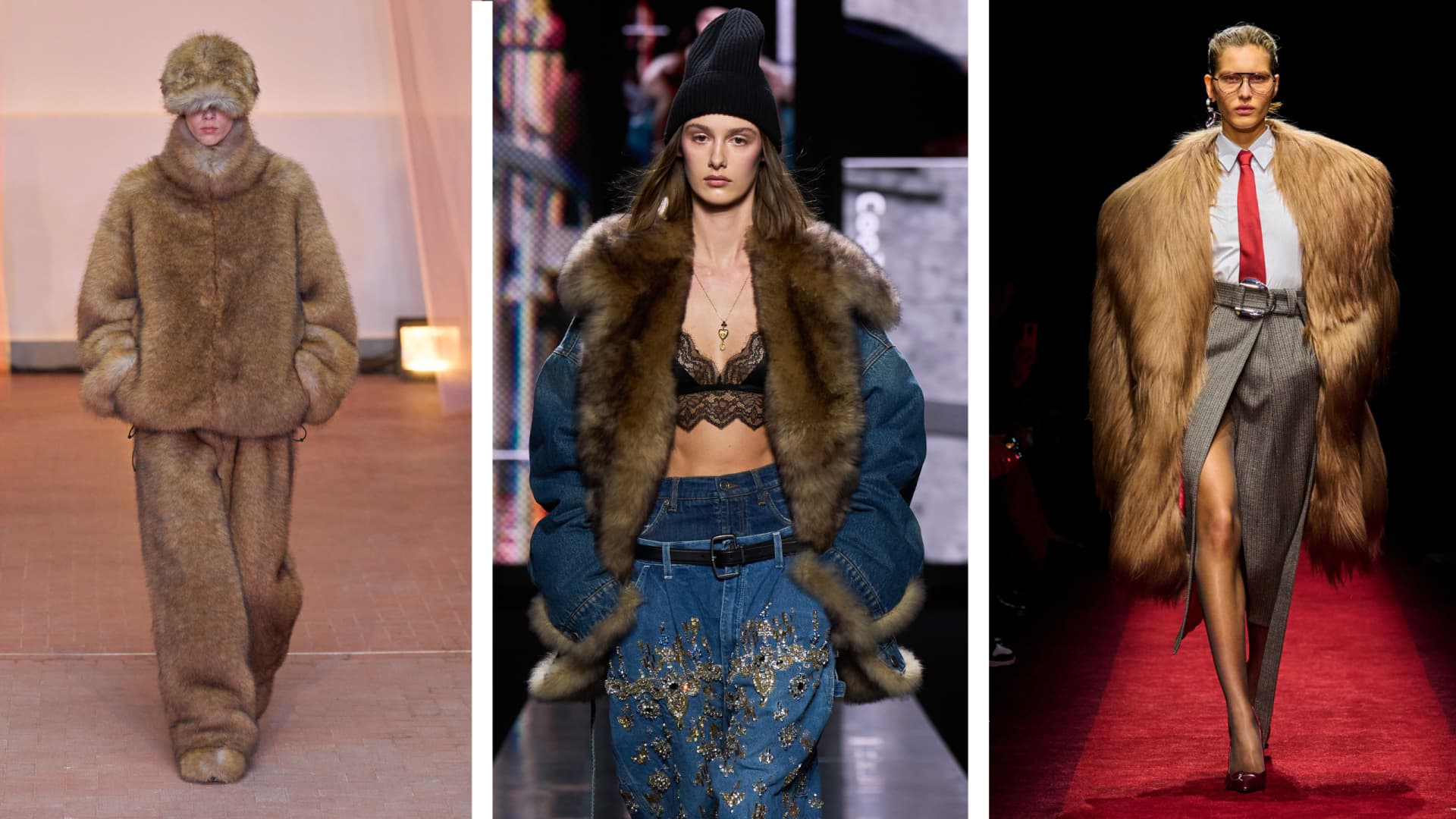 Fake Fur auf der Mailand Fashion Week Fake Fur auf der Mailand Fashion Week