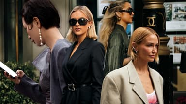 Stylische Frisuren-Ohrring-Looks