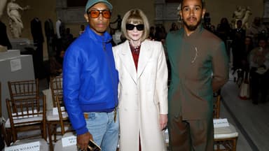 Pharrell Williams, Anna Wintour und Lewis Hamilton
