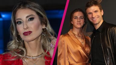 Cathy Hummels, Lisa und Thomas Müller; Collage