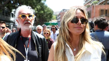 Heidi Klum und Flavio Briatore beim Formel-1-Grandprix in Monaco 2024