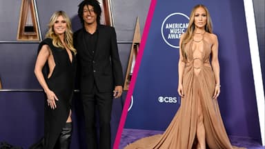 American Music Awards 2025: Heidi Klum und Sohn Henry Samuel, daneben Jennifer Lopez