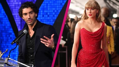 Justin Baldoni am Pult Taylor Swift auf rotem Teppich