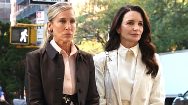 Sarah Jessica Parker und Kristin Davis in New York