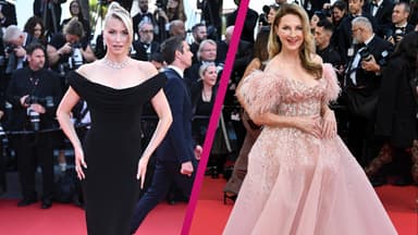 Lena Gercke und Frauke Ludowig auf dem Roten Teppich in Cannes