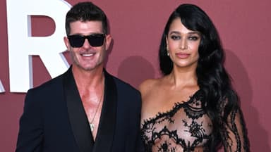 Robin Thicke und April Love Geary auf der amfAR-Gala in Cannes 2024