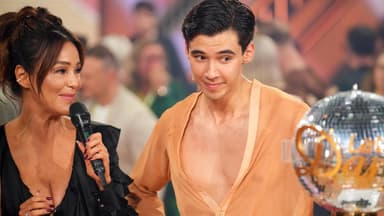 Verona Pooth und Diego bei Let's Dance mit Pokal