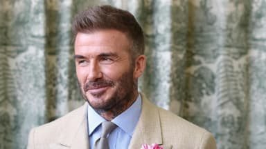 David Beckham lächelt