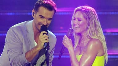 Florian Silbereisen und Helene Fischer performen