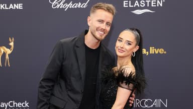 Julian Claßen mit Freundin Palina beim Bambi