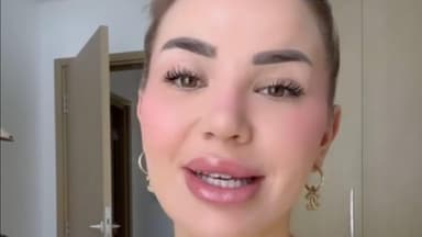 Kim Virginia Hartung mit offenem Mund