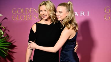 Veronica Ferres mit ihrer Tochter Lilly Krug im Rahmen der Golden Globes 2025