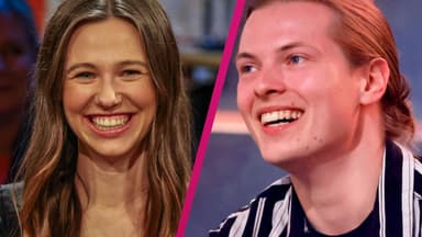 Ann-Kathrin Bendixen und Gabriel Kelly lachen
