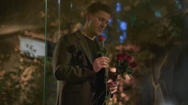Felix Stein mit Rosen bei "Die Bachelors
