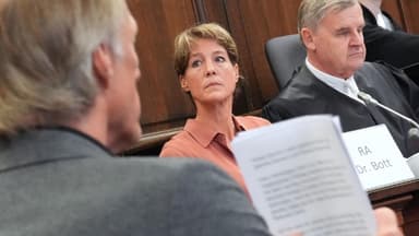 Christina Block im Gerichtssaal