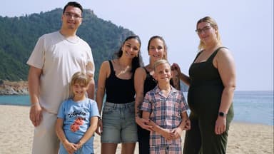 Danni Büchner mit Familie
