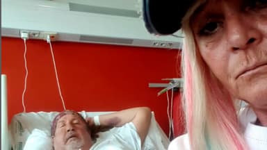 Kathrin Mermi-Schmelz mit Thommy im Krankenhaus