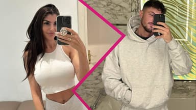 Yeliz Koc und Jannik Kontalis machen Selfies