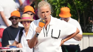 Andrea Kiewel im Fernsehgarten
