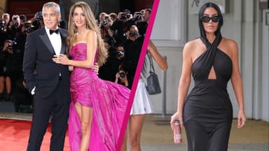 George und Amal Clooney und Kim Kardashian in Venedig