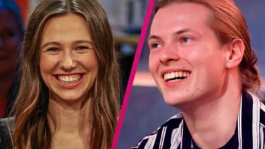 Ann-Kathrin Bendixen und Gabriel Kelly lachen