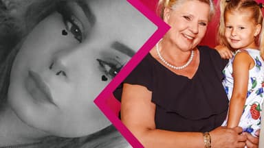 Calantha Wollny, Silvia Wollny mit Enkelin Cataleya auf dem Arm 