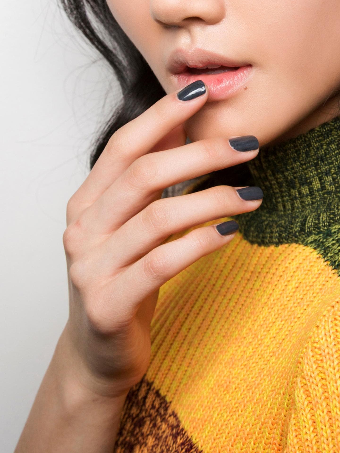 Nagellackfarben Graue Mails