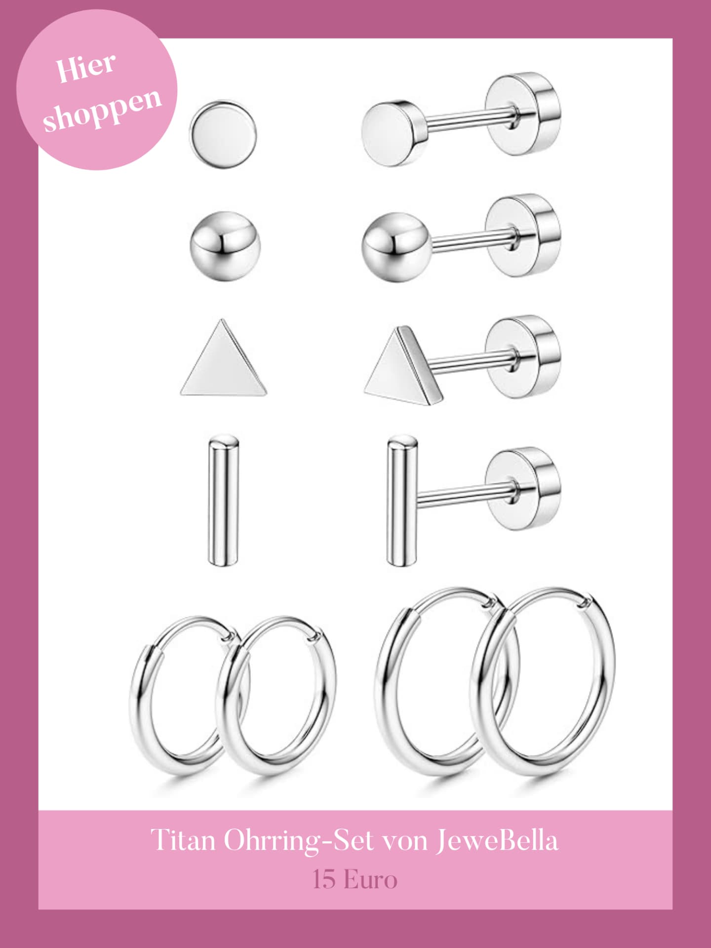 Titan Ohrring-Set
