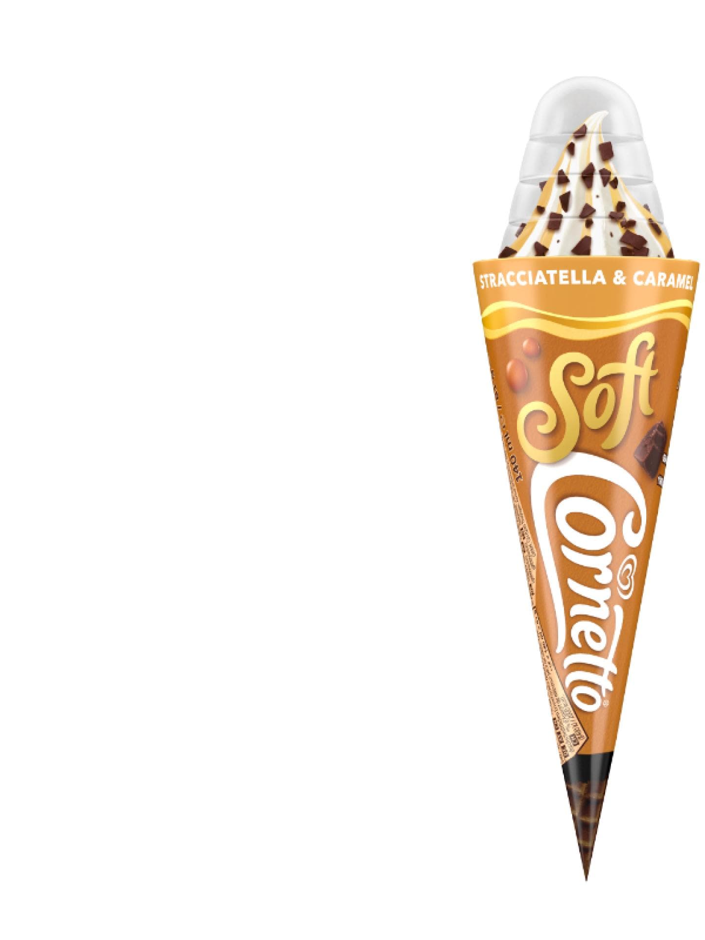 Cornetto Soft Straciatella & Caramel