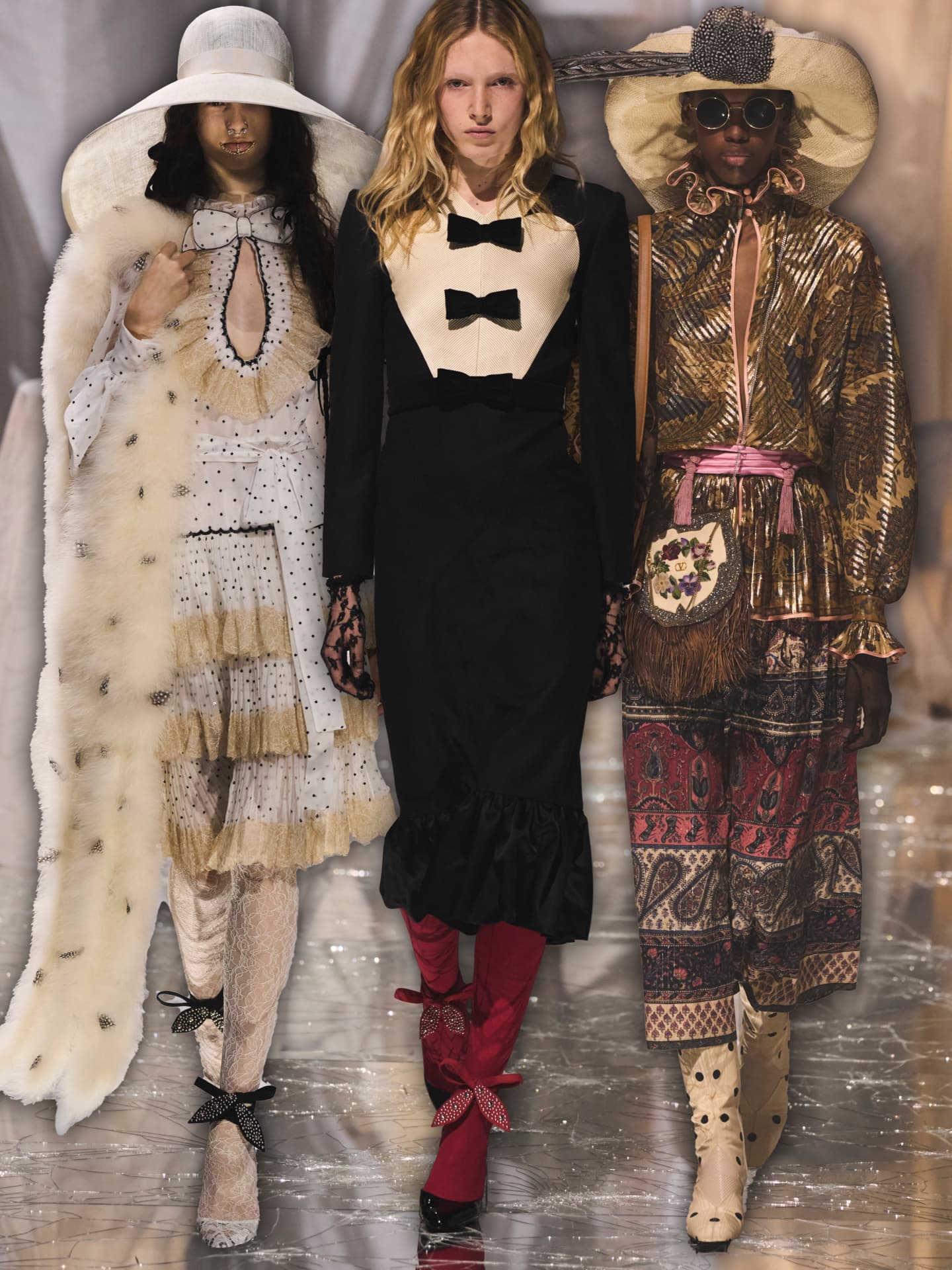 Paris Fashion Week: Paris Fashion Week: So sieht Alessandro Micheles Vision für Valentino aus Valentino in Paris