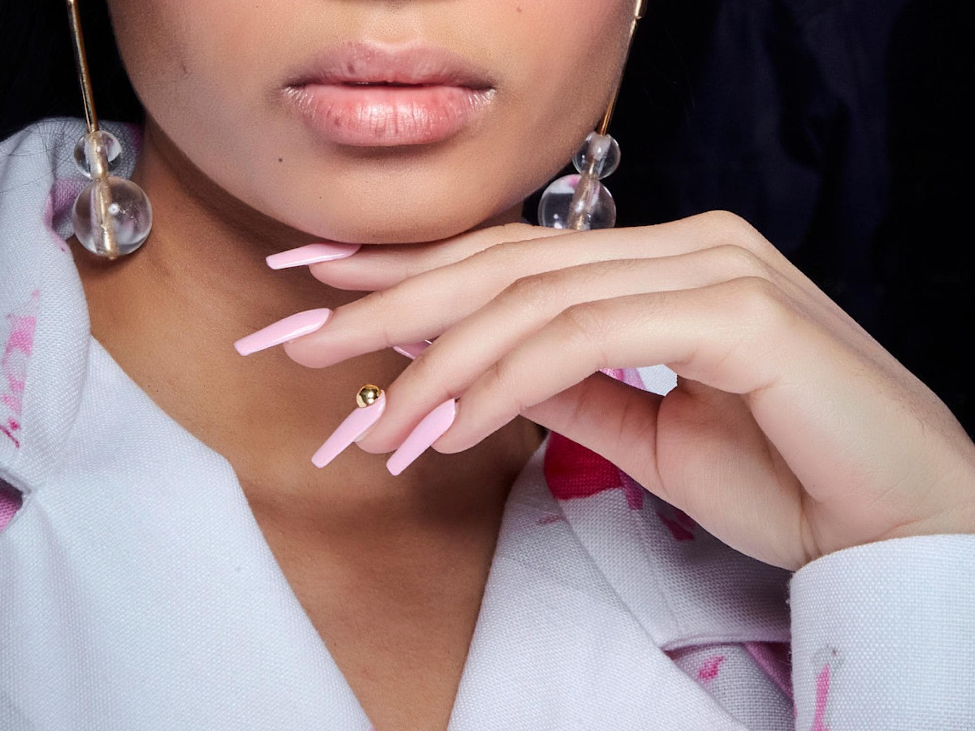 Nagel-Trends Frühjahr/ Sommer 2025 Puderrosa Nails