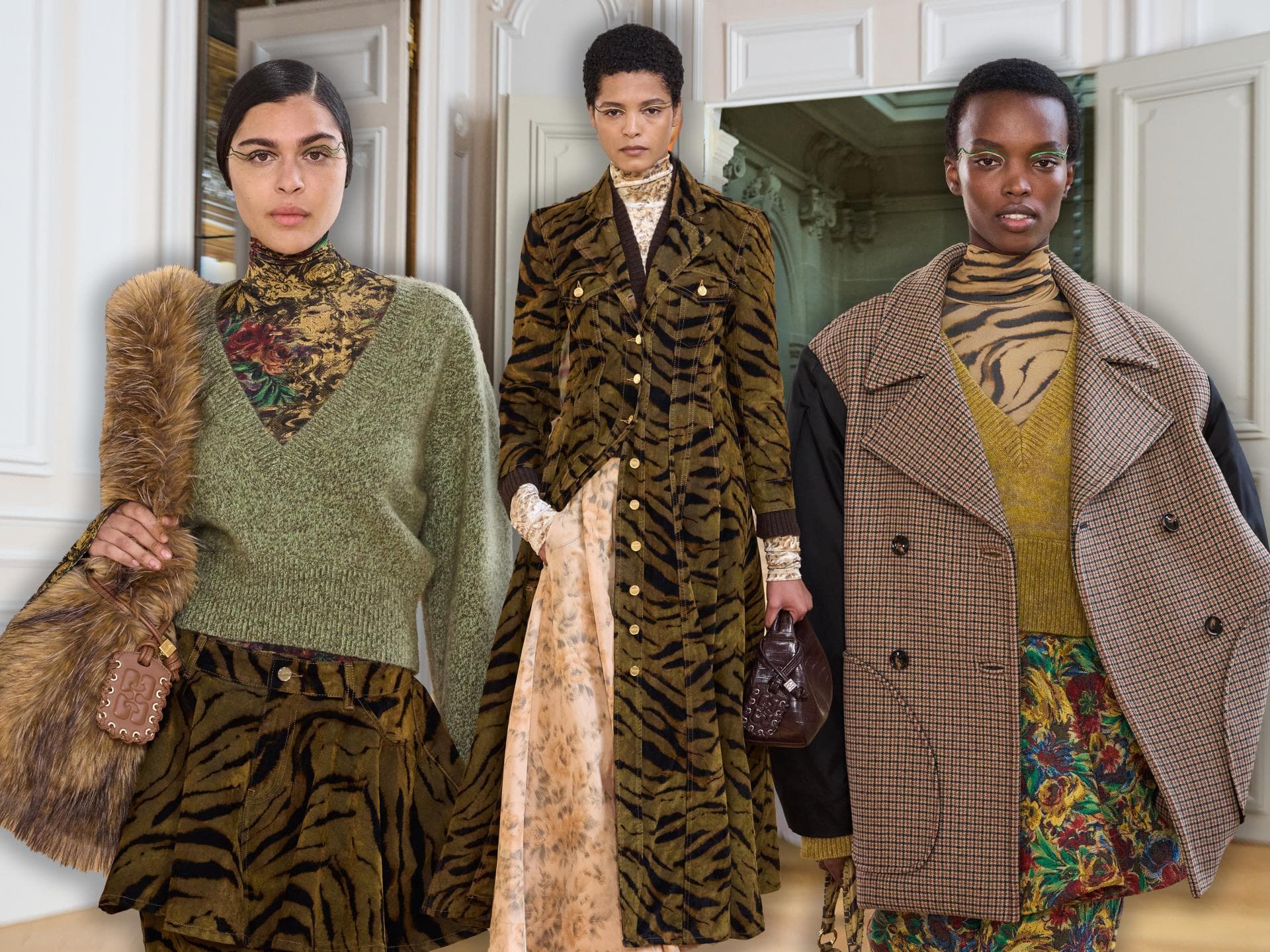 Paris Fashion Wee 2025: ganni macht das Zebramuster zum Modetrend Ganni Show