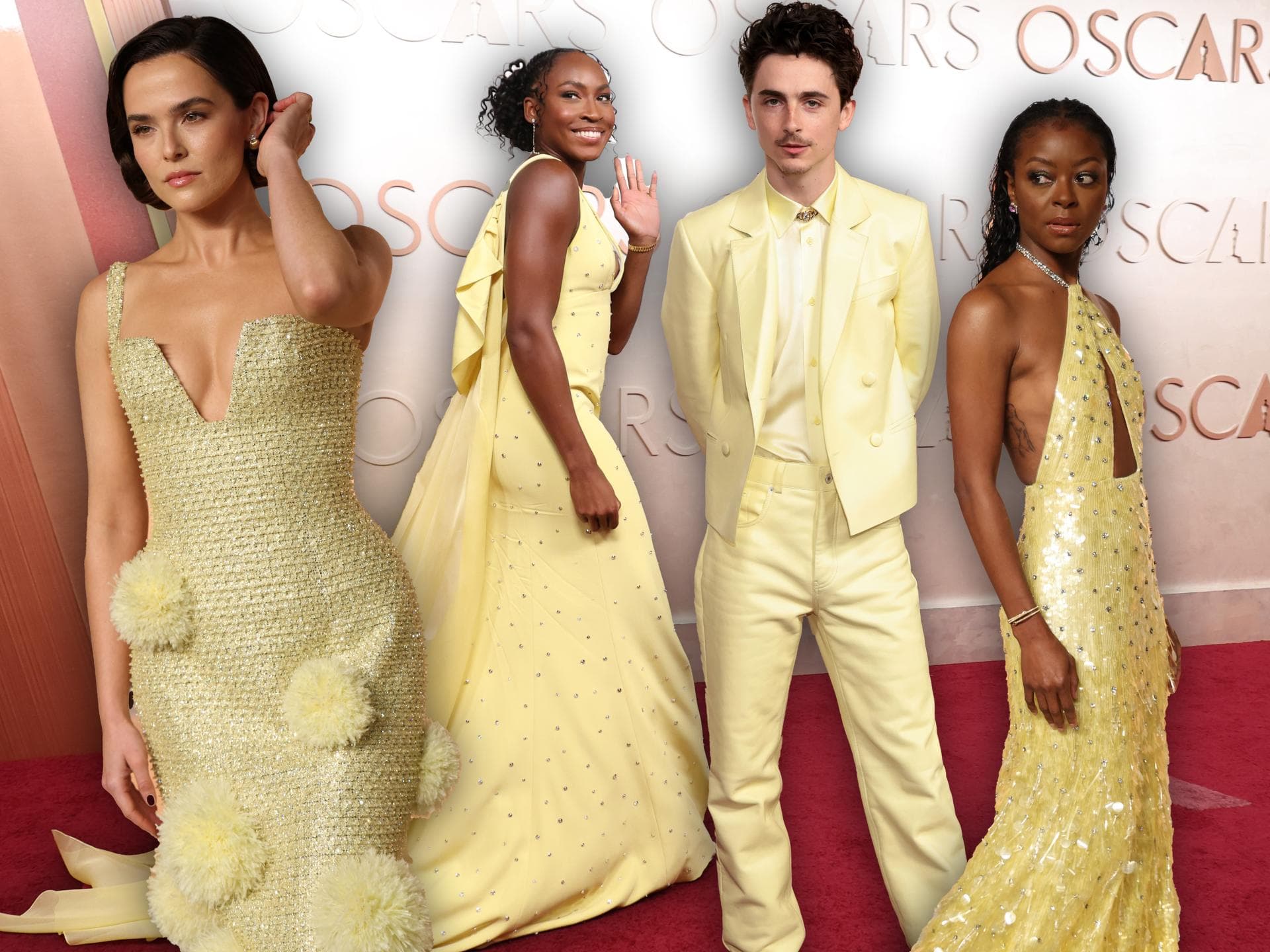 Oscars 2025 Trendfarbe Stars in Buttermilchgelb