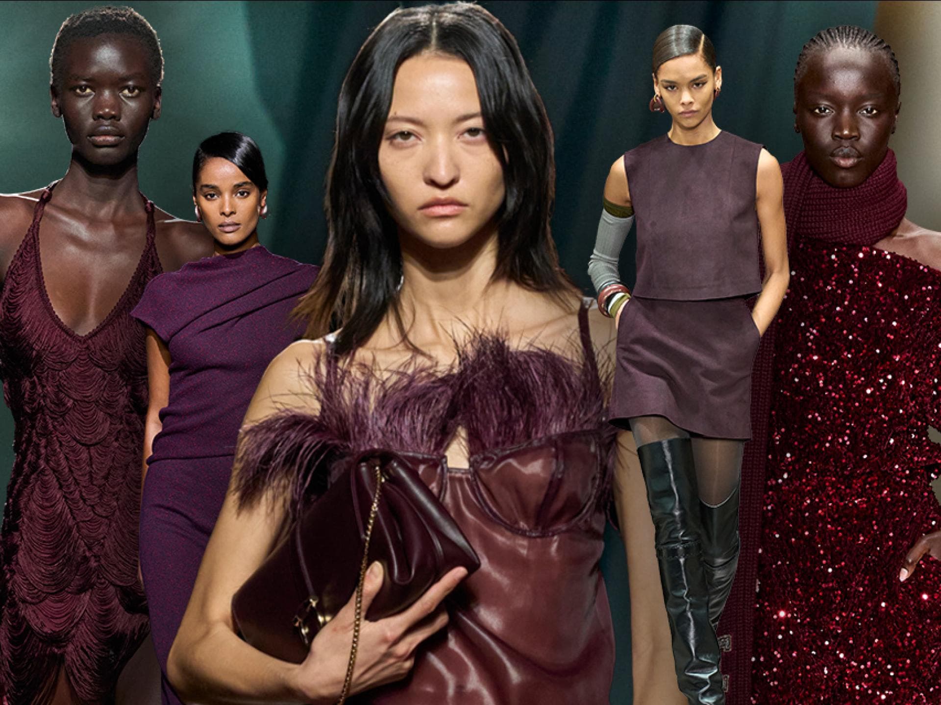 Trendfarbe Herbst Winter Burgunder Trendfarbe