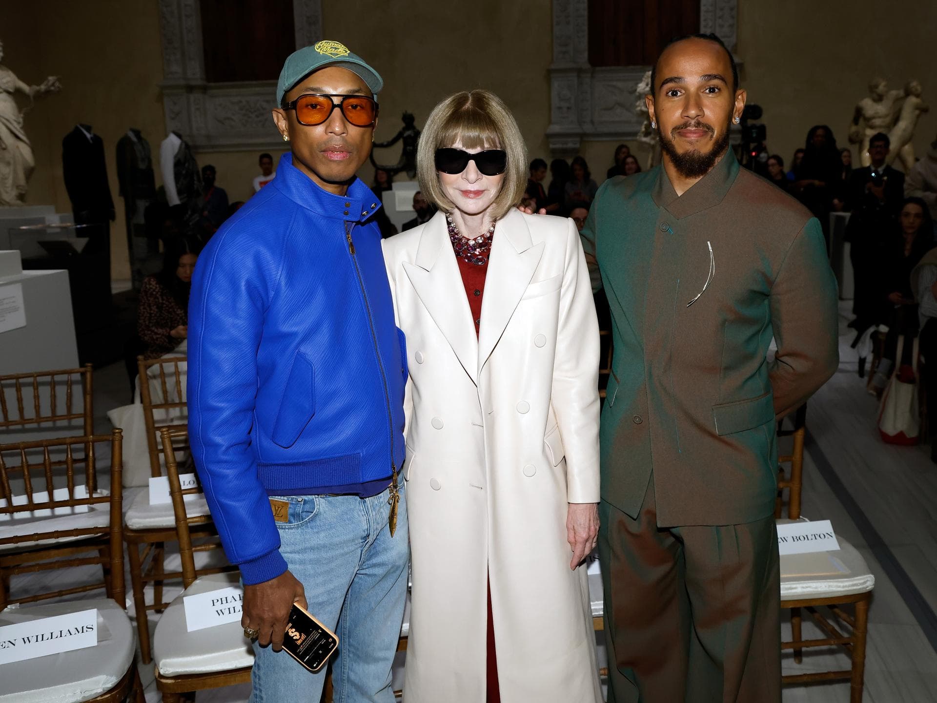 Met Gala 2025: Das Motto steht des Modeevents steht fest Pharrell Williams, Anna Wintour und Lewis Hamilton