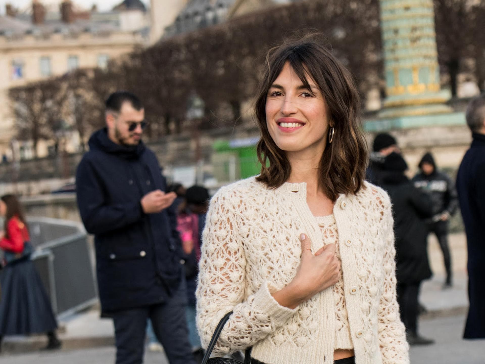 Jeanne Damas mit Cowboy Bob Jeanne Damas mit Cowboy Bob