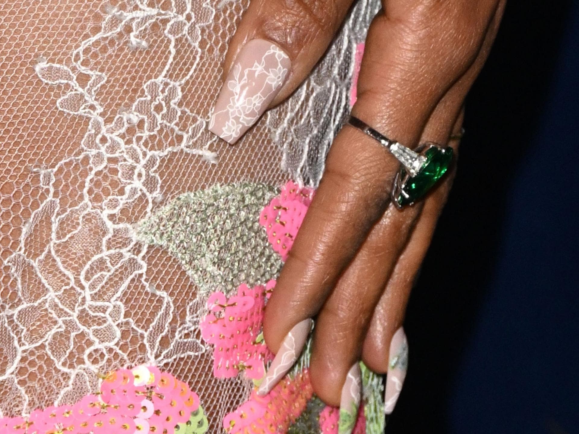 Lace French Nails Lace French Nails
