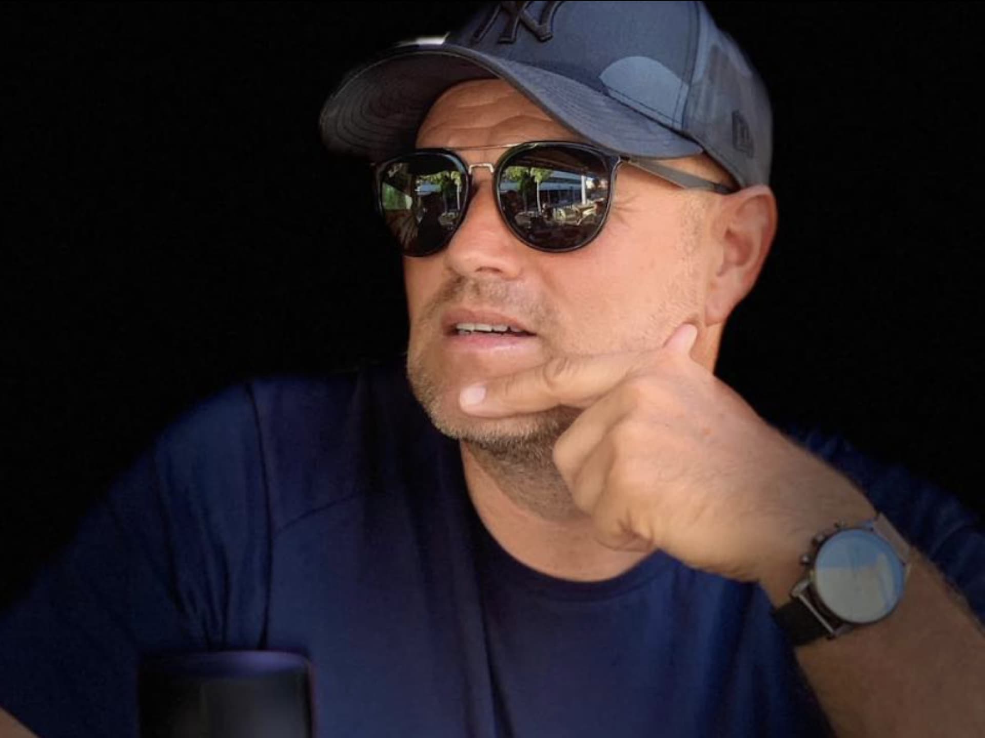 Michael Busse mit Sonnenbrille