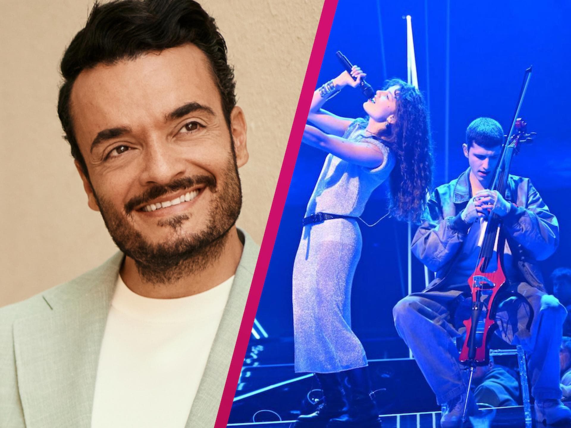 Collage Giovanni Zarrella und Abor und Tynna ESC