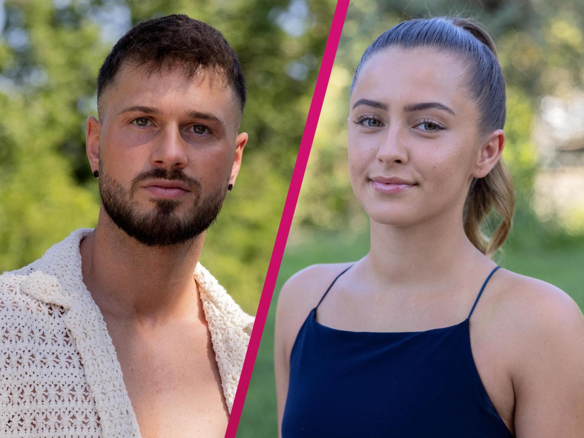 Maurice und Smilla bei "Temptation Island, Collage