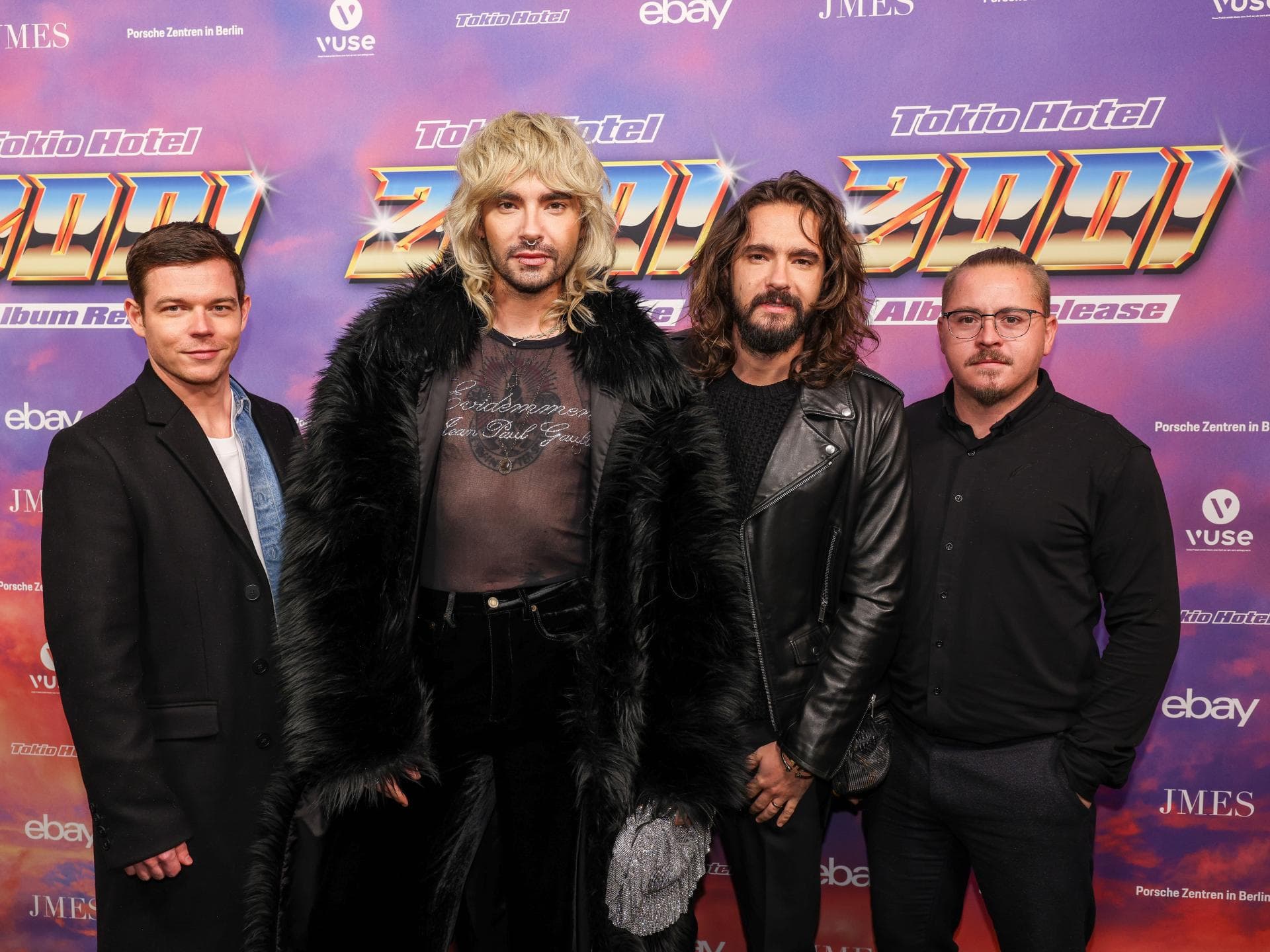 Georg Listing, Bill Kaulitz, Tom Kaulitz und Gustav Schäfer als "Tokio Hotel"
