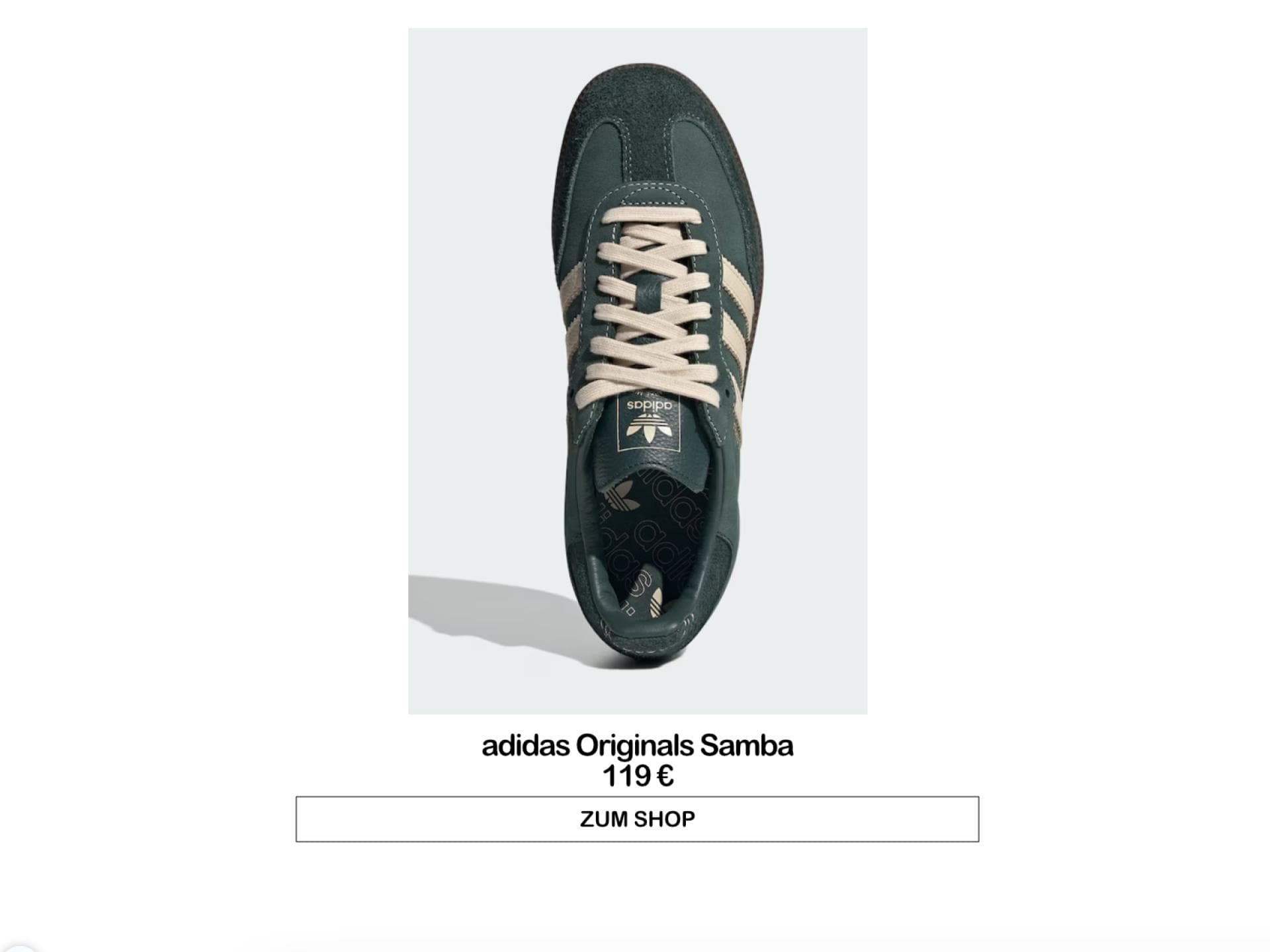 Adidas Originals Samba in Grün