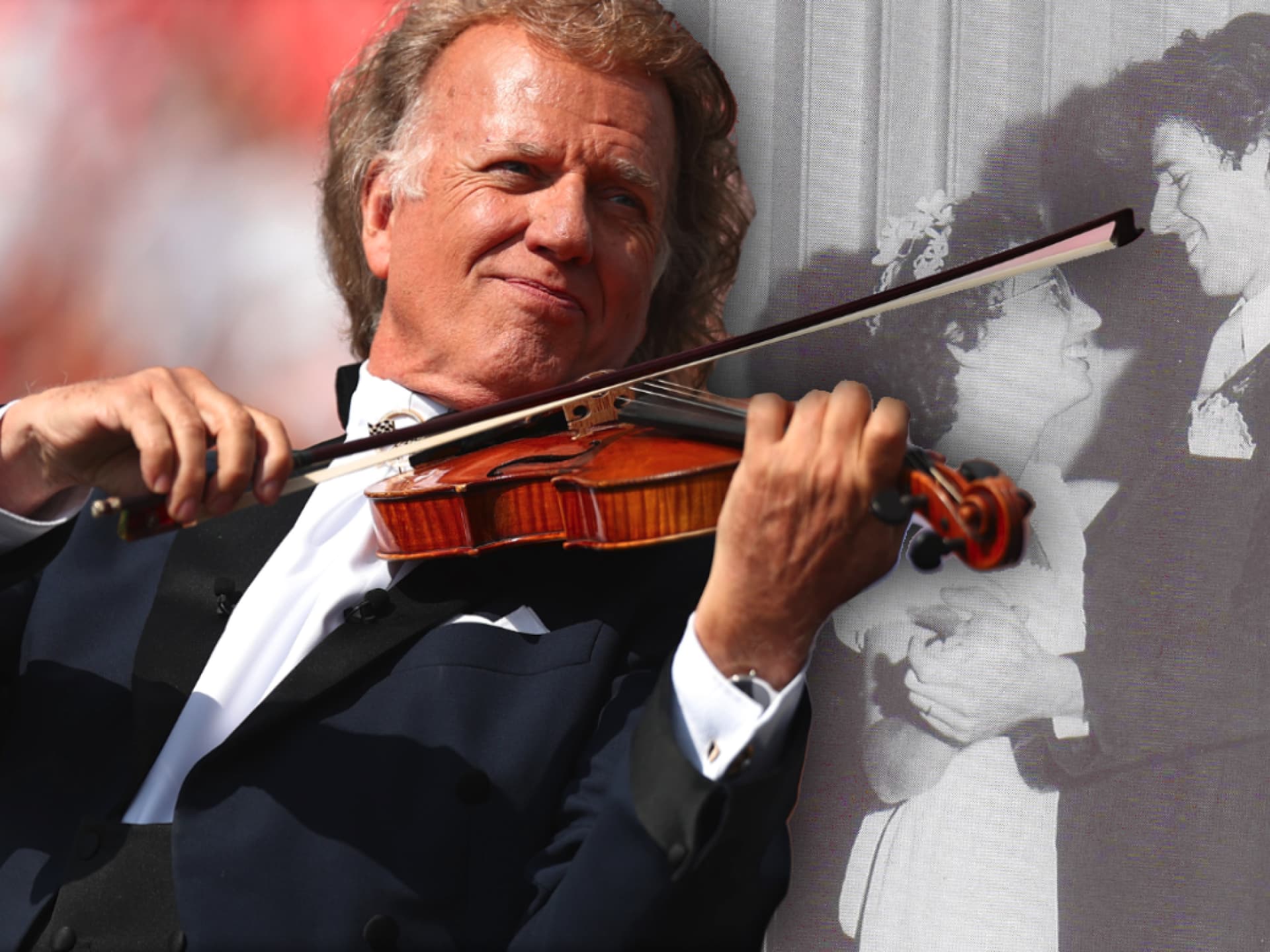 André Rieu und Ehefrau Marjorie bei ihrer Hochzeit 1975