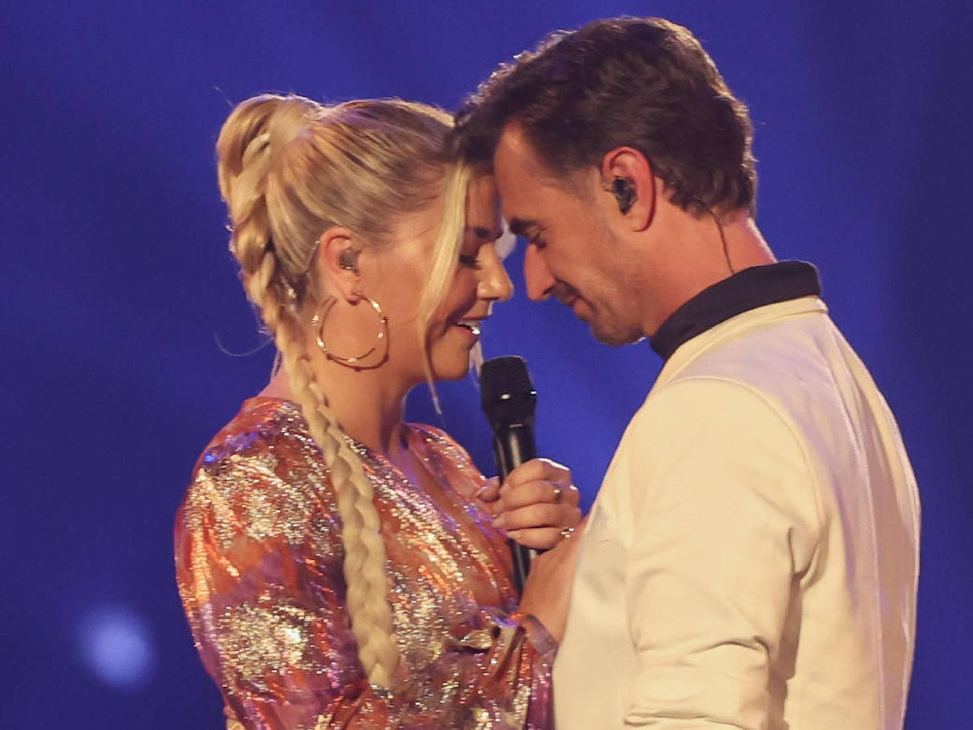 Beatrice Egli und Florian Silbereisen Stirn an Stirn