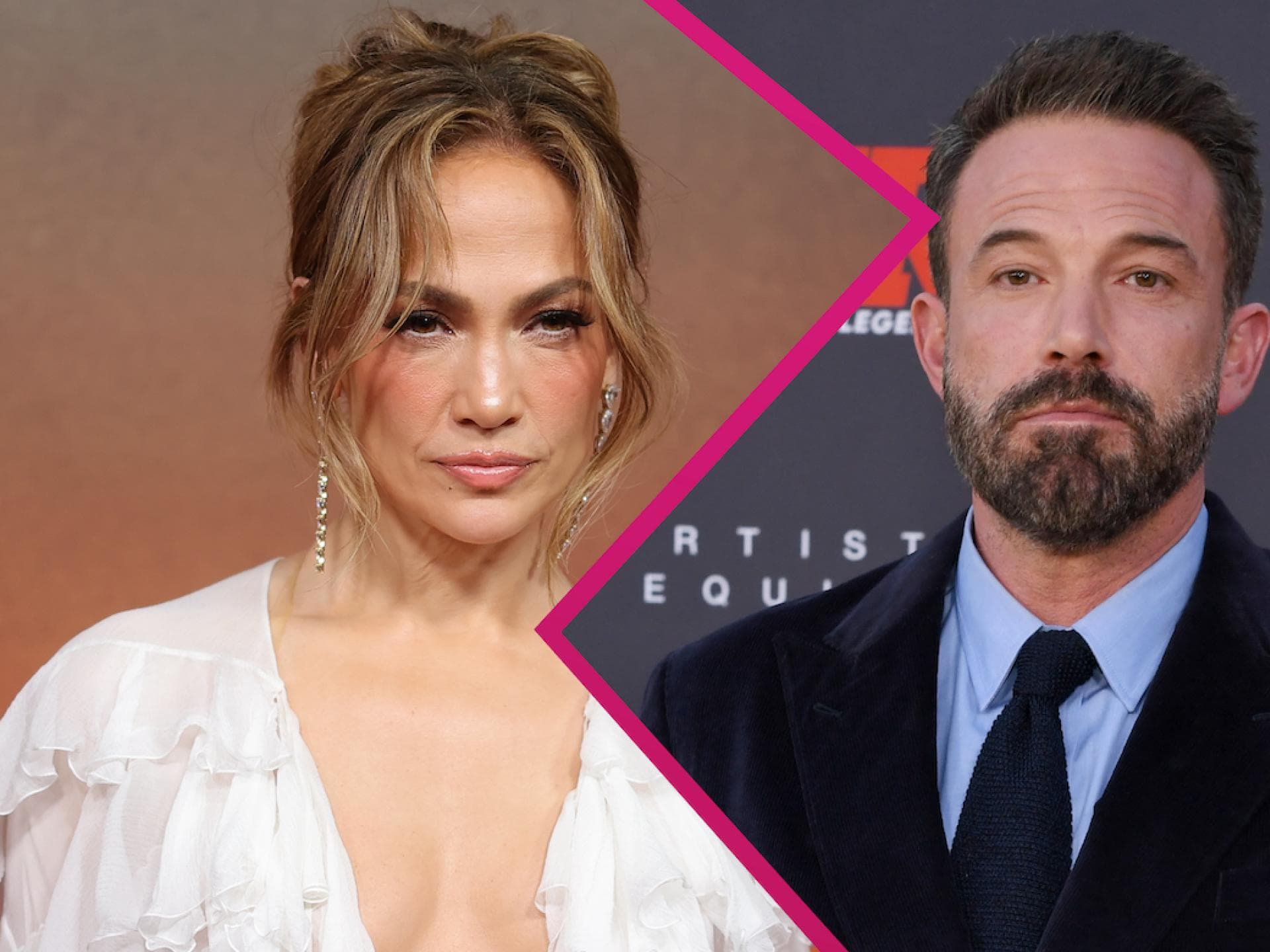 Collage Jennifer Lopez & Ben Affleck getrennt