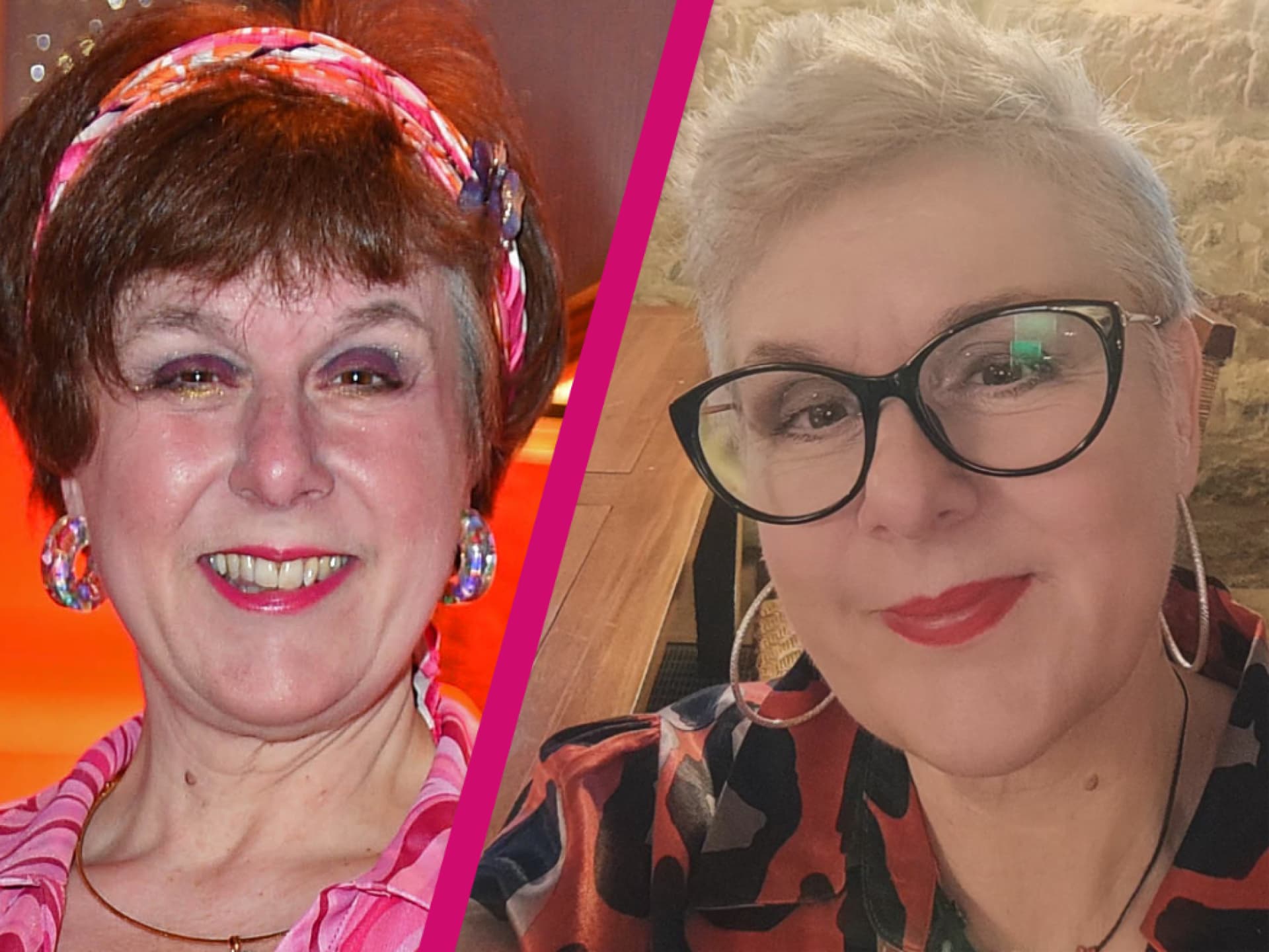 Iris Abel mit dunklen und hellen Haaren