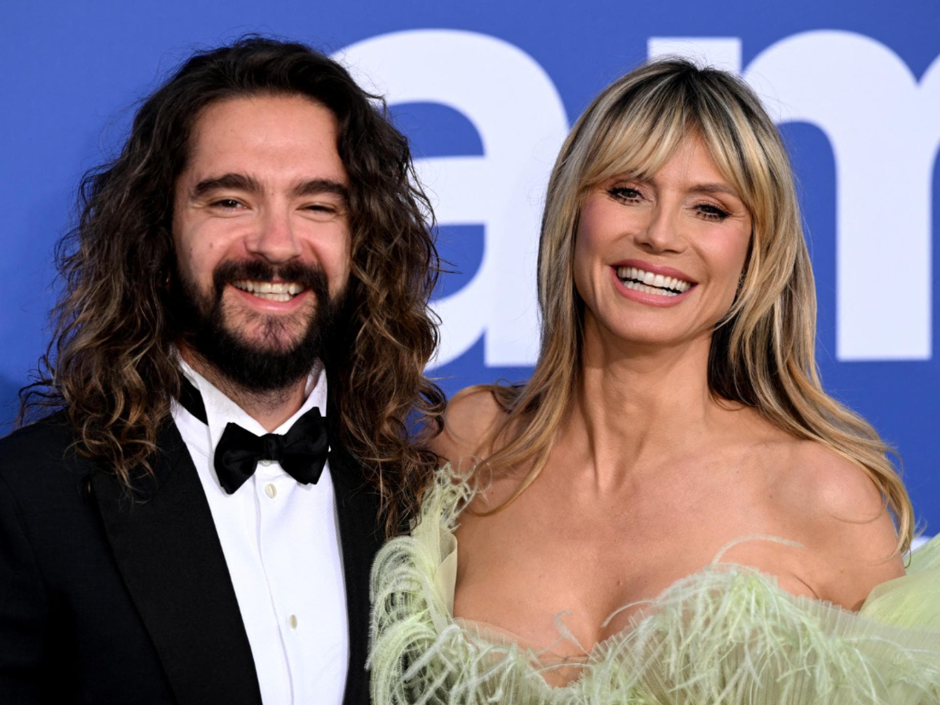 Tom Kaulitz und Heidi Klum strahlen