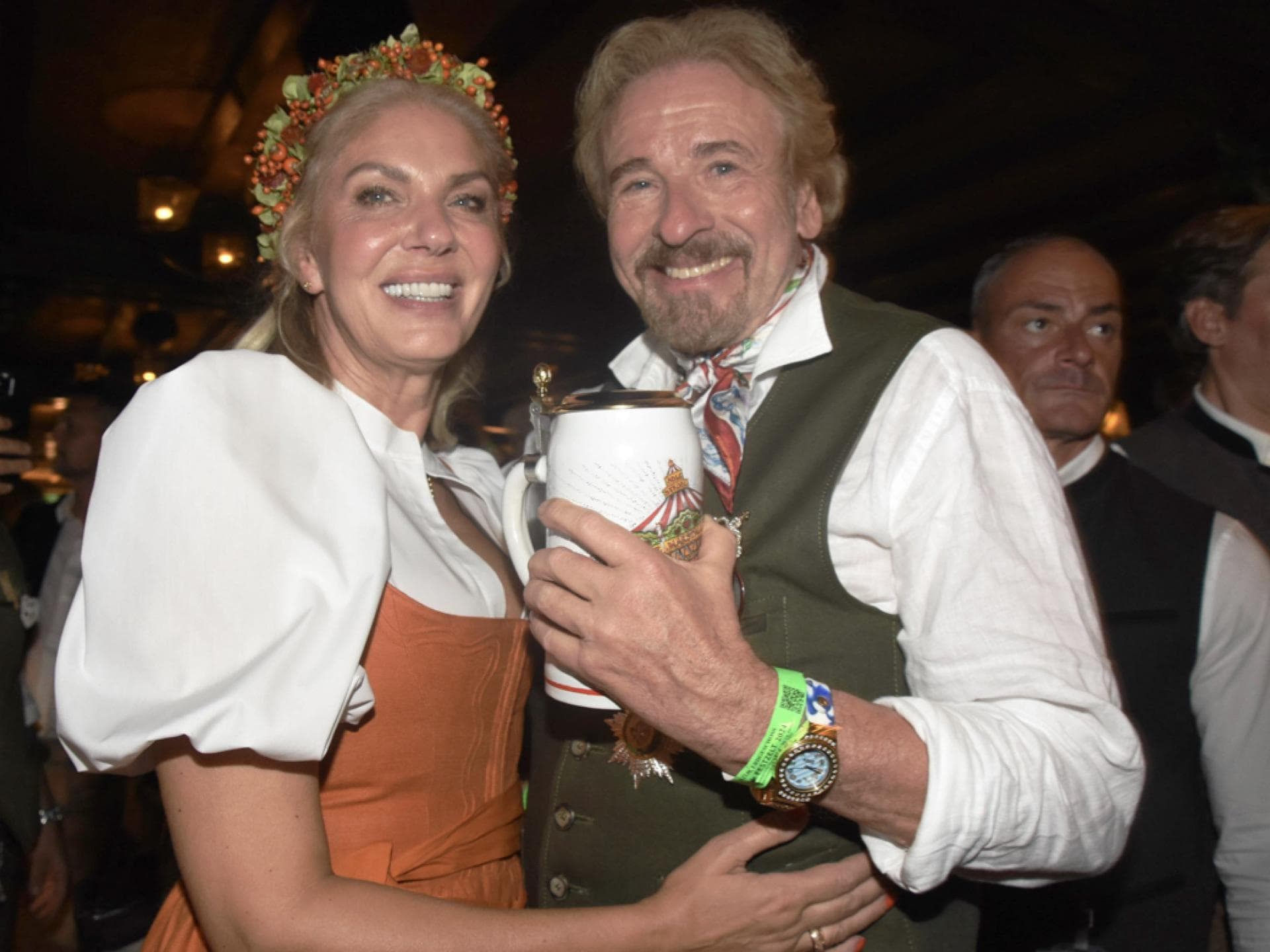 Thomas Gottschalk und Ehefrau Karina beim Auftakt von Oktoberfest