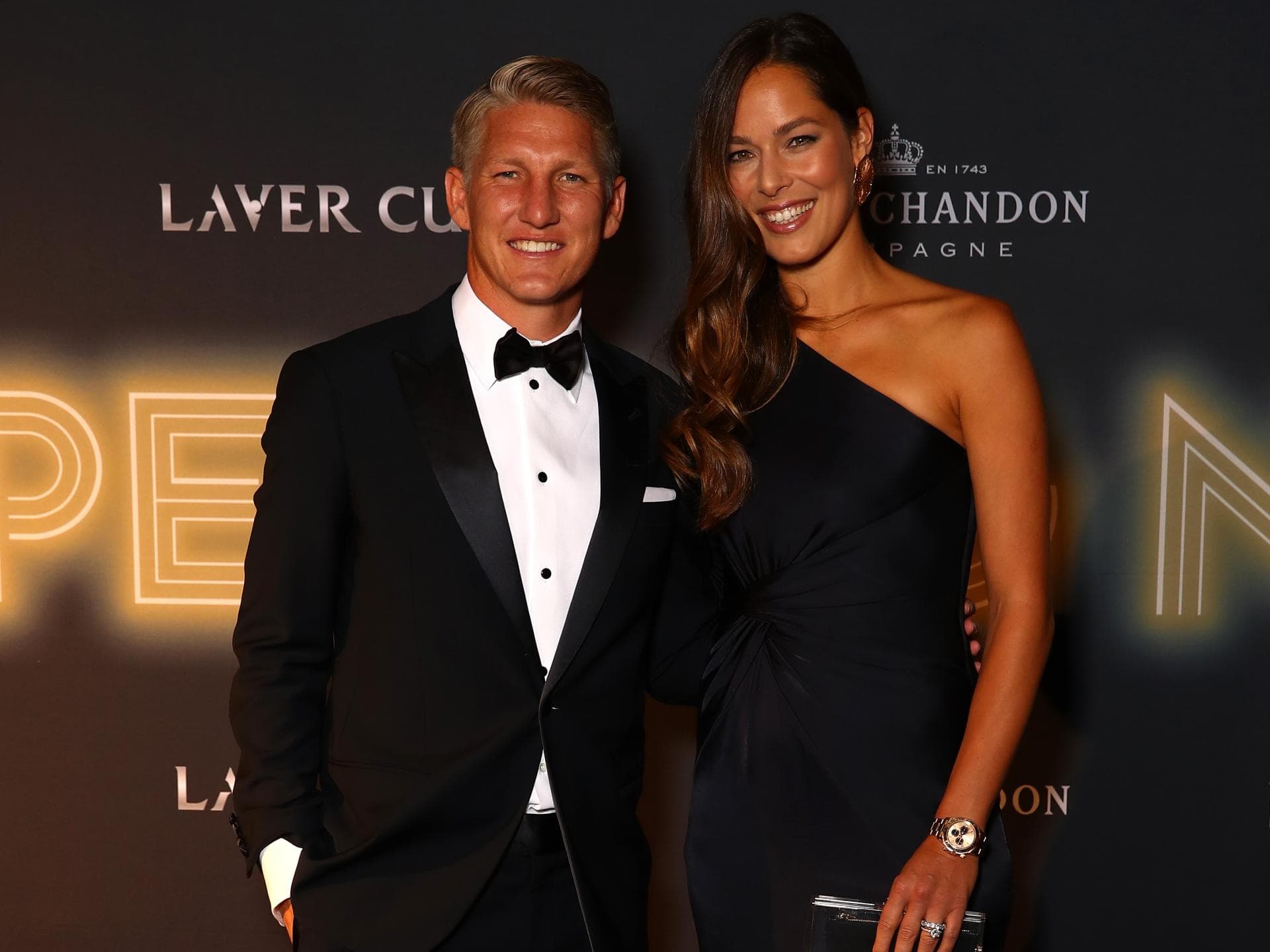 Ana Ivanović und Bastian Schweinsteiger im Jahr 2018 auf einem Event